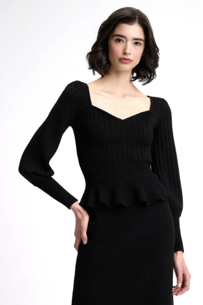 LUISA SPAGNOLI Luisa Spagnoli Merlato sweater BLACK 058426_16390000_merlato