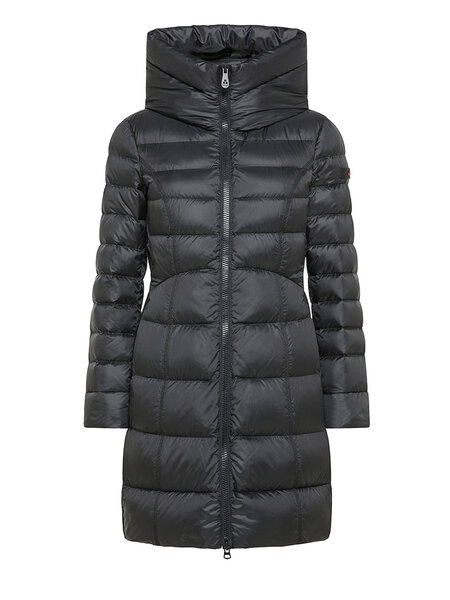 PEUTEREY Peuterey LEVARIA MQN 02 winterjas met muts ZWART ( valt een maat kleiner uit)