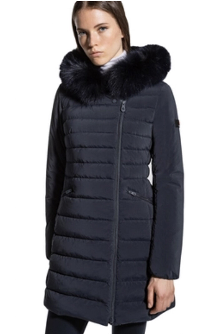 PEUTEREY Peuterey Seriola ml 04 Fur getailleerde winterjas met fur donker BLAUW