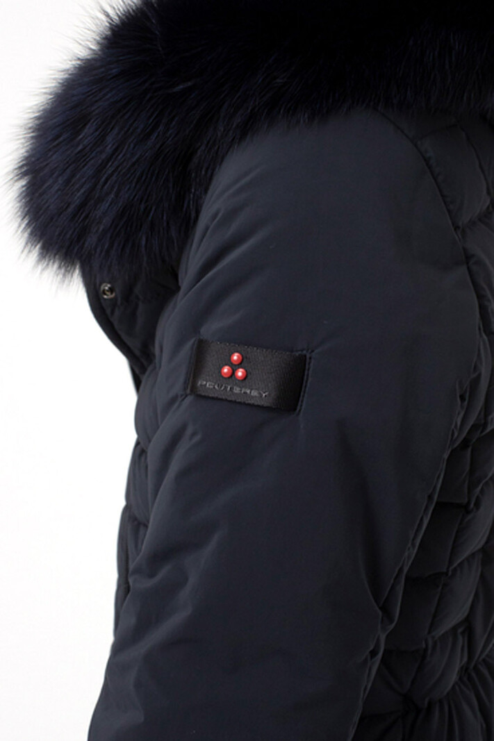 PEUTEREY Peuterey Seriola ml 04 Fur getailleerde winterjas met fur donker BLAUW
