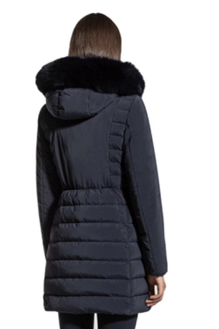 PEUTEREY Peuterey Seriola ml 04 Fur getailleerde winterjas met fur donker BLAUW