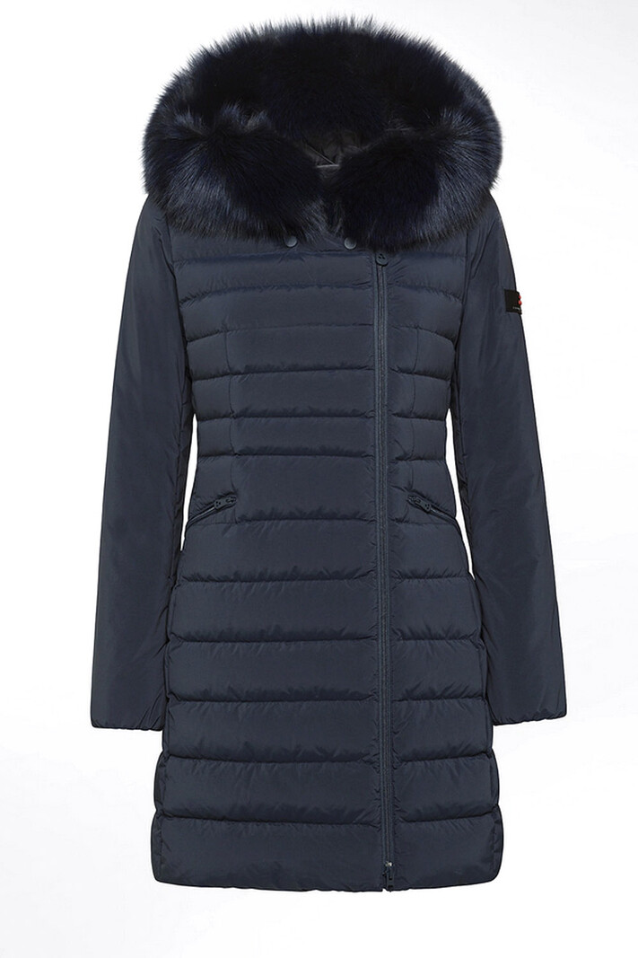 PEUTEREY Peuterey Seriola ml 04 Fur getailleerde winterjas met fur donker BLAUW