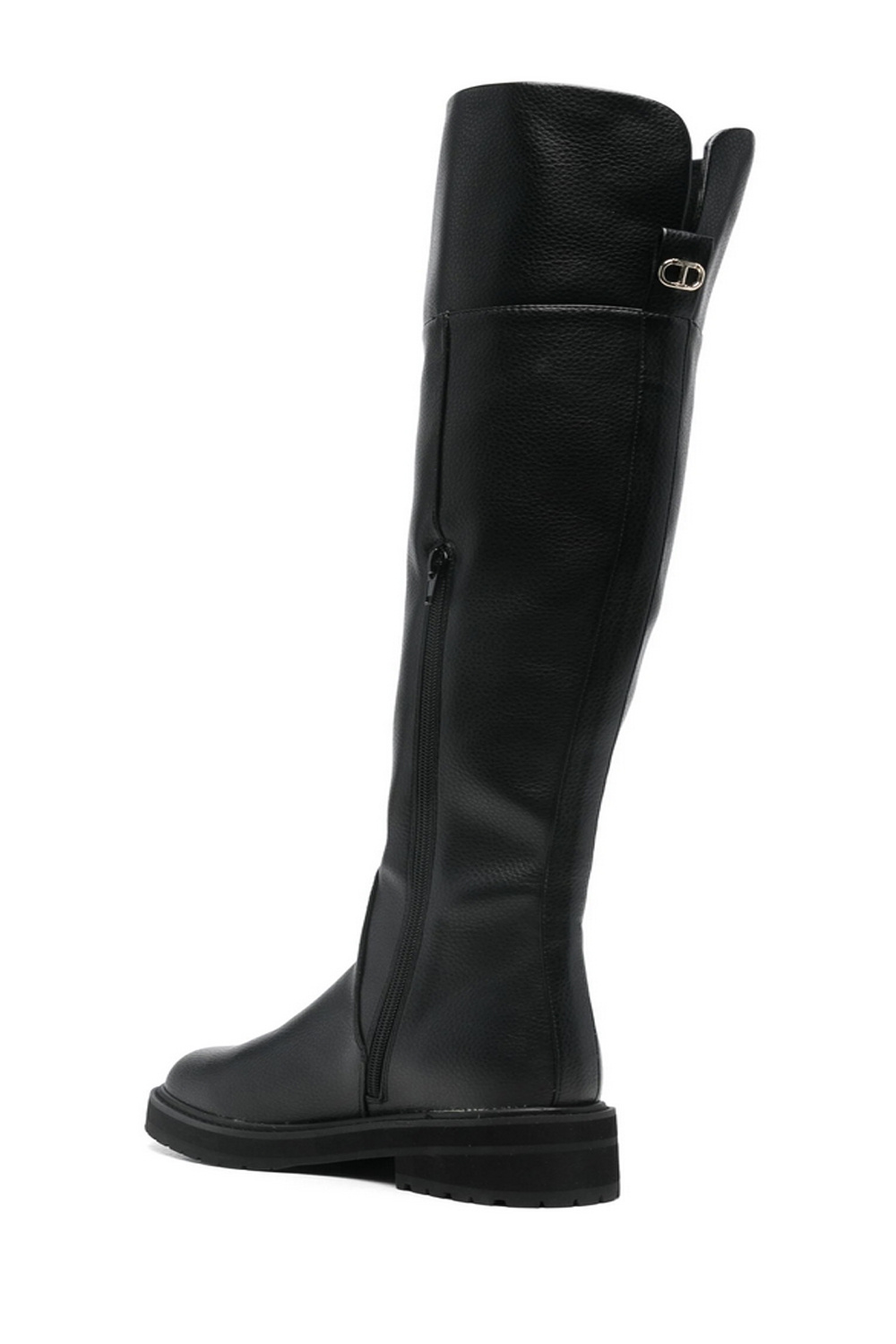 TWINSET Twinset overknee leather boot BLACK