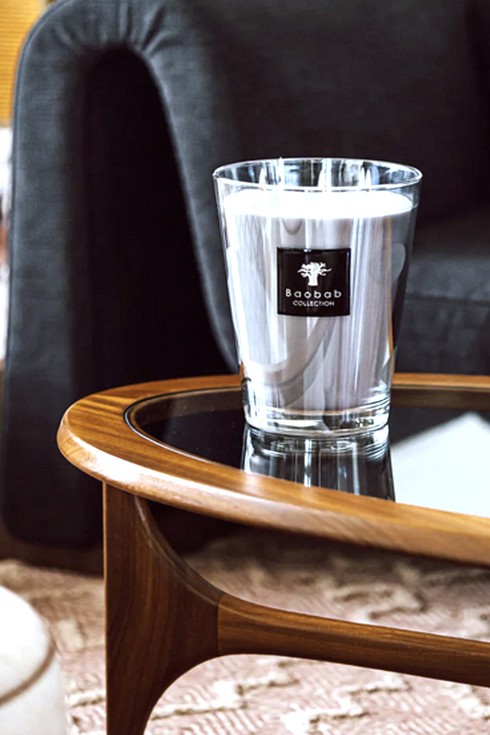 BAOBAB COLLECTION Baobab collection geurkaars All seasons White Rino GRIJS Max 16 ( 16 cm)