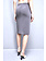 PATRIZIA PEPE Patrizia Pepe smoker skirt with front slit GREY