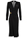 ELISABETTA FRANCHI Elisabetta Franchi overlap dress with gold detail at waist Black AB69647E2