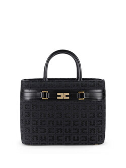 ELISABETTA FRANCHI Elisabetta Franchi shopper / tas  met gouden slotje Zwart bs07a47e2