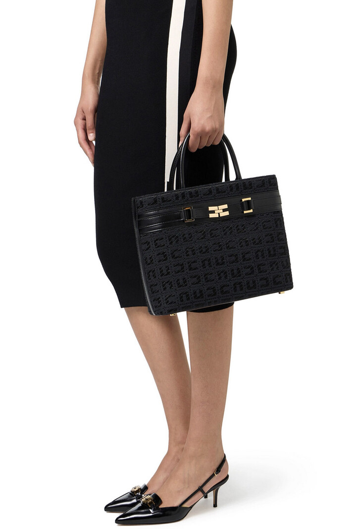 ELISABETTA FRANCHI Elisabetta Franchi shopper / tas  met gouden slotje Zwart bs07a47e2