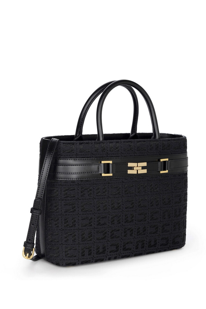 ELISABETTA FRANCHI Elisabetta Franchi shopper / tas  met gouden slotje Zwart bs07a47e2