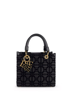 ELISABETTA FRANCHI Elisabetta Franchi shopper tas met bedeltjes / charms ZWART BS58A47E2