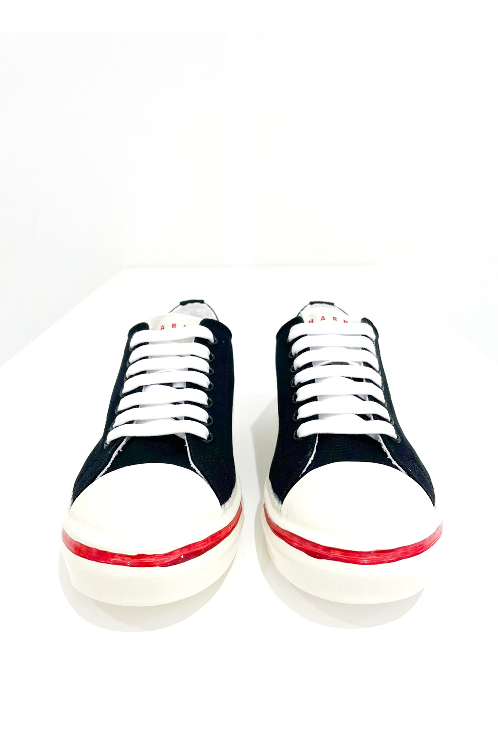 MARNI Marni sneakers met room witte zool en rode rand donker BLAUW