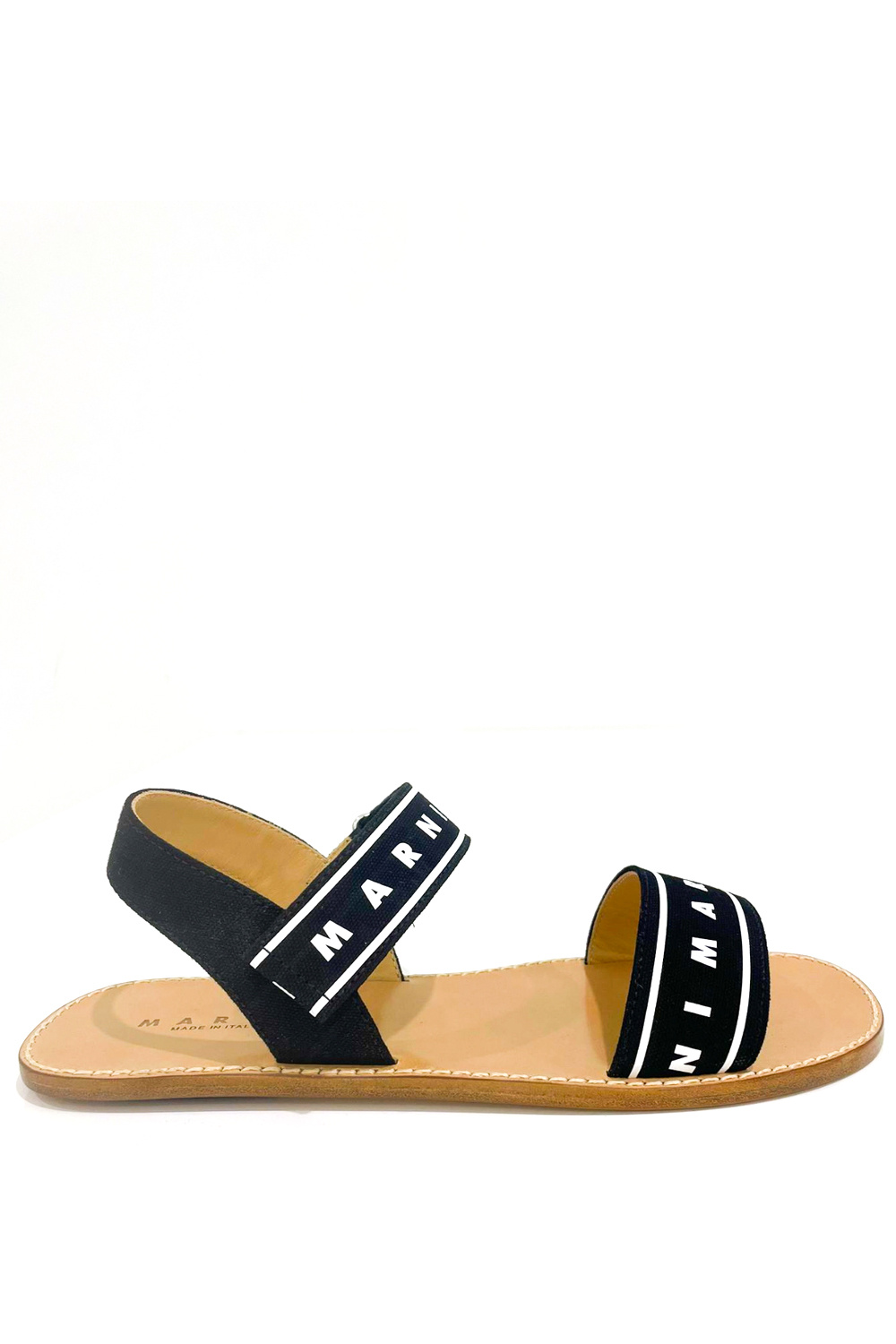 MARNI Marni sandaal zwarte band en witte zool Zwart