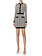 ELISABETTA FRANCHI Elisabetta Franchi jurk in jacquardstof WIT / ZWART