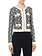 ELISABETTA FRANCHI Elisabetta Franchi vest in jacquared print ZWART / WIT