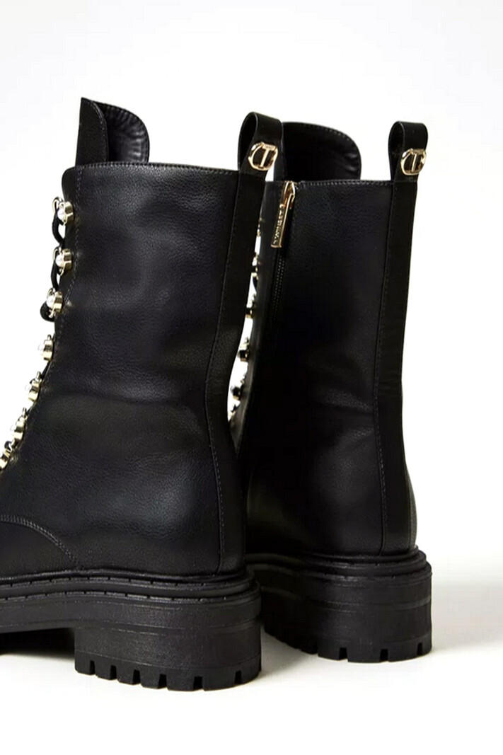 TWINSET Twinset ankle boot with pearls BLACK