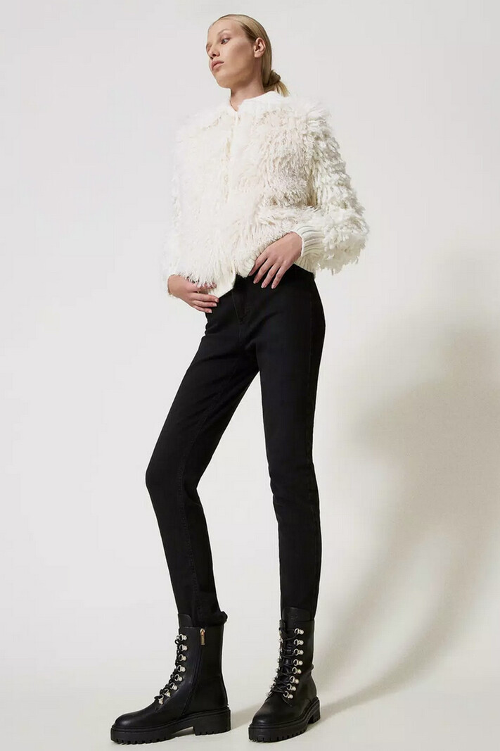 TWINSET Twinset ankle boot with pearls BLACK