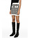 ELISABETTA FRANCHI Elisabetta Franchi skirt in jacquared print BLACK / WHITE