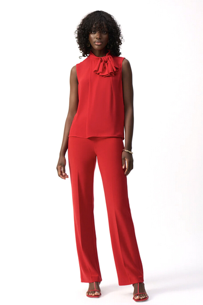 JOSEPH RIBKOFF Joseph Ribkoff blouse with bow RED