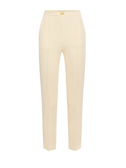 ELISABETTA FRANCHI Elisabetta Franchi pants with pockets and clasp waist YELLOW