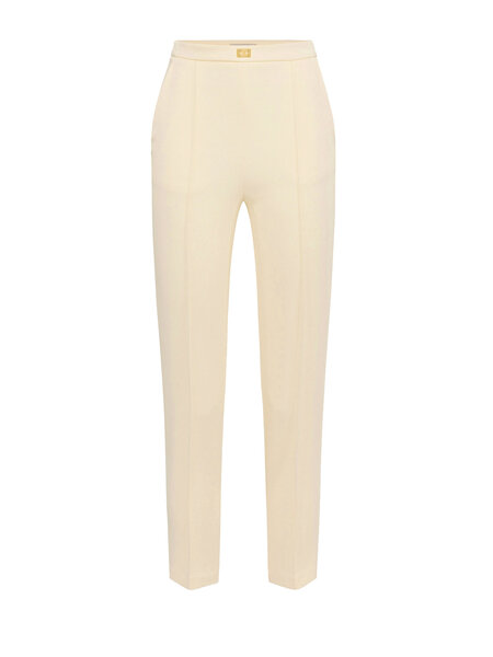 ELISABETTA FRANCHI Elisabetta Franchi pants with pockets and clasp waist YELLOW