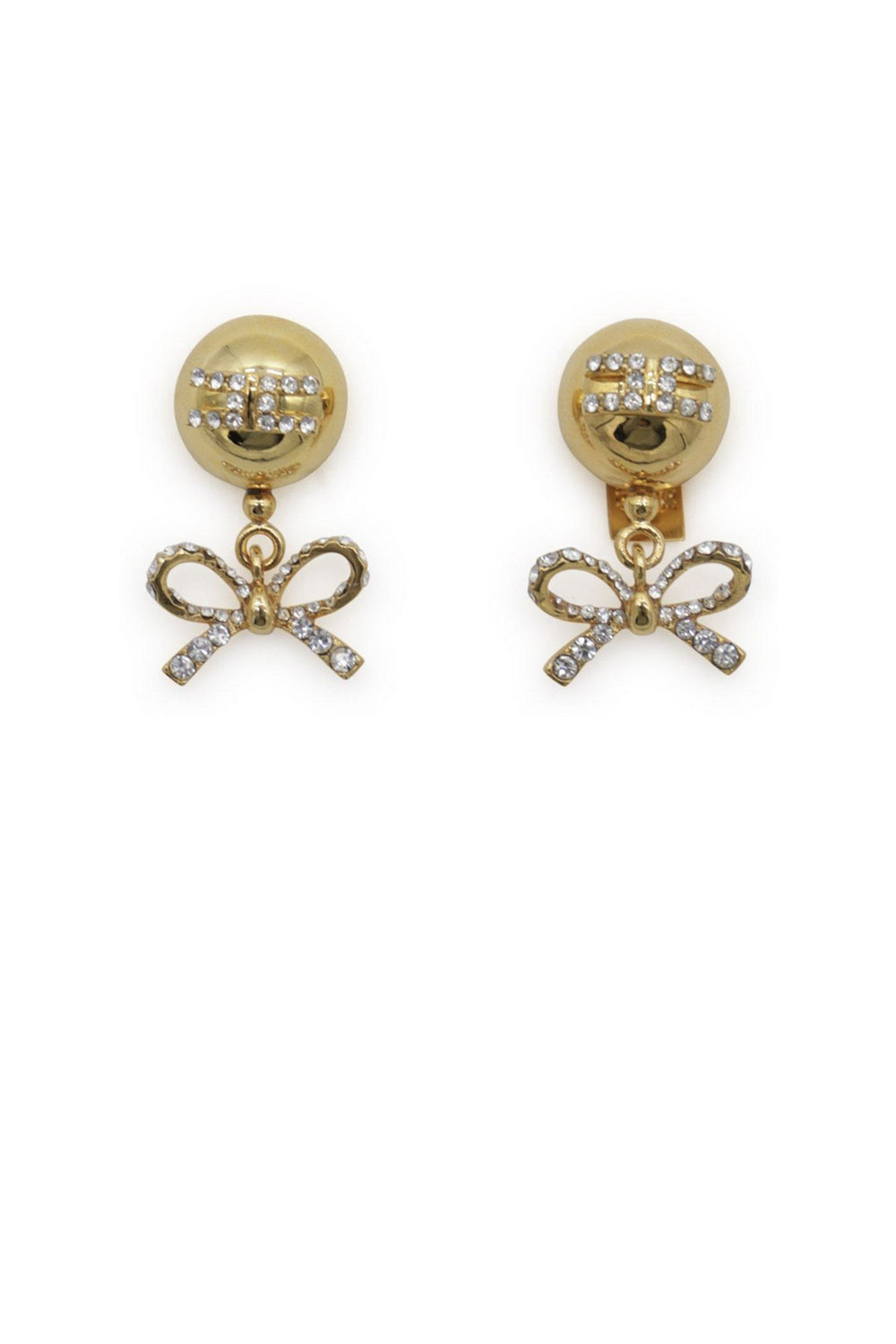 ELISABETTA FRANCHI Elisabetta Franchi earrings with bows GOLD