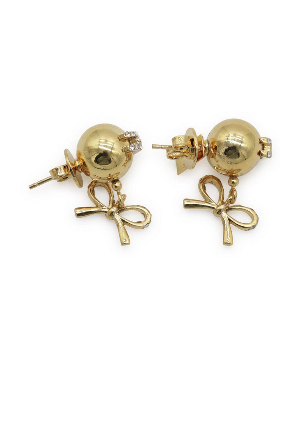 ELISABETTA FRANCHI Elisabetta Franchi earrings with bows GOLD