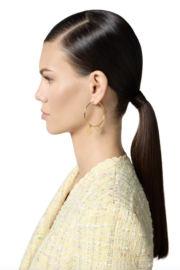 ELISABETTA FRANCHI Elisabetta Franchi ring earrings with charms GOLD