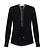 ELISABETTA FRANCHI Elisabetta Franchi blouse met veters ZWART (valt ruim)