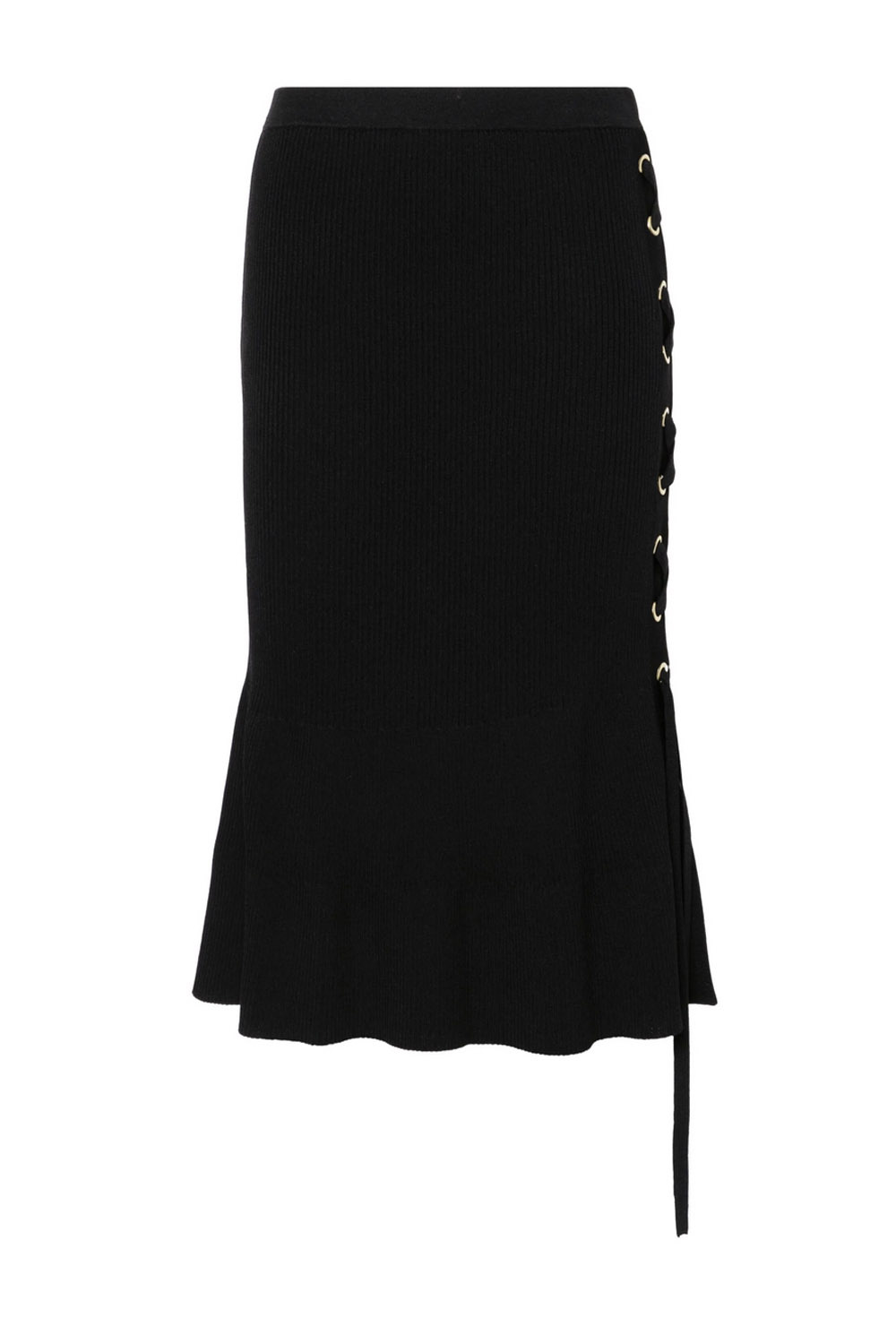 TWINSET Twinset knitted skirt with lace detail along side BLACK