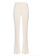 ELISABETTA FRANCHI Elisabetta Franchi trousers with black piping and embroidered logo cream WHITE