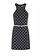 ELISABETTA FRANCHI Elisabetta Franchi jurk met ruitjesprint ZWART
