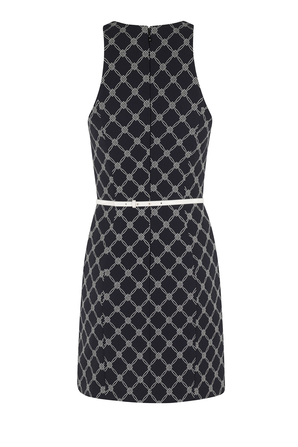 ELISABETTA FRANCHI Elisabetta Franchi jurk met ruitjesprint ZWART