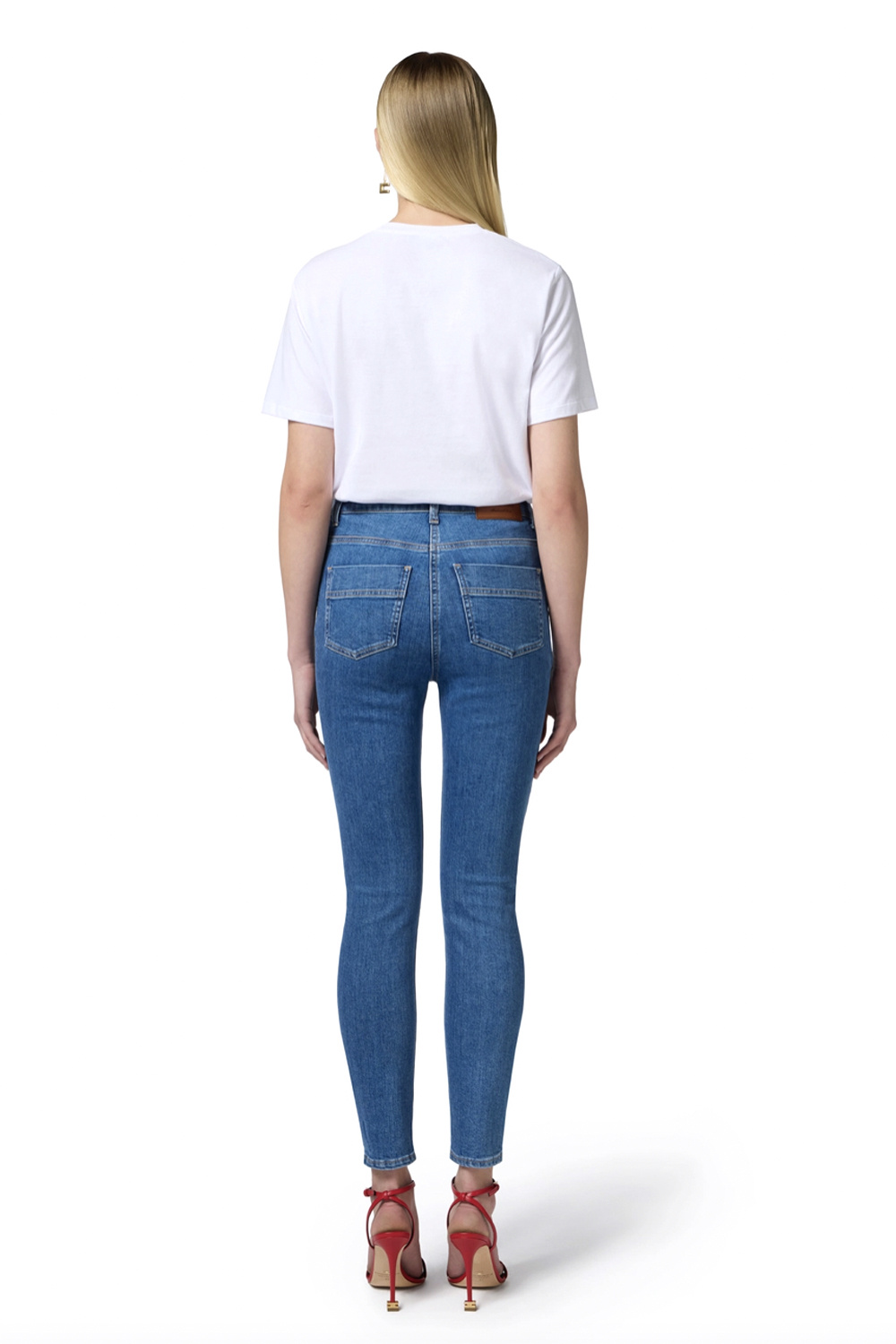 ELISABETTA FRANCHI Elisabetta Franchi shirt with red black letters WHITE