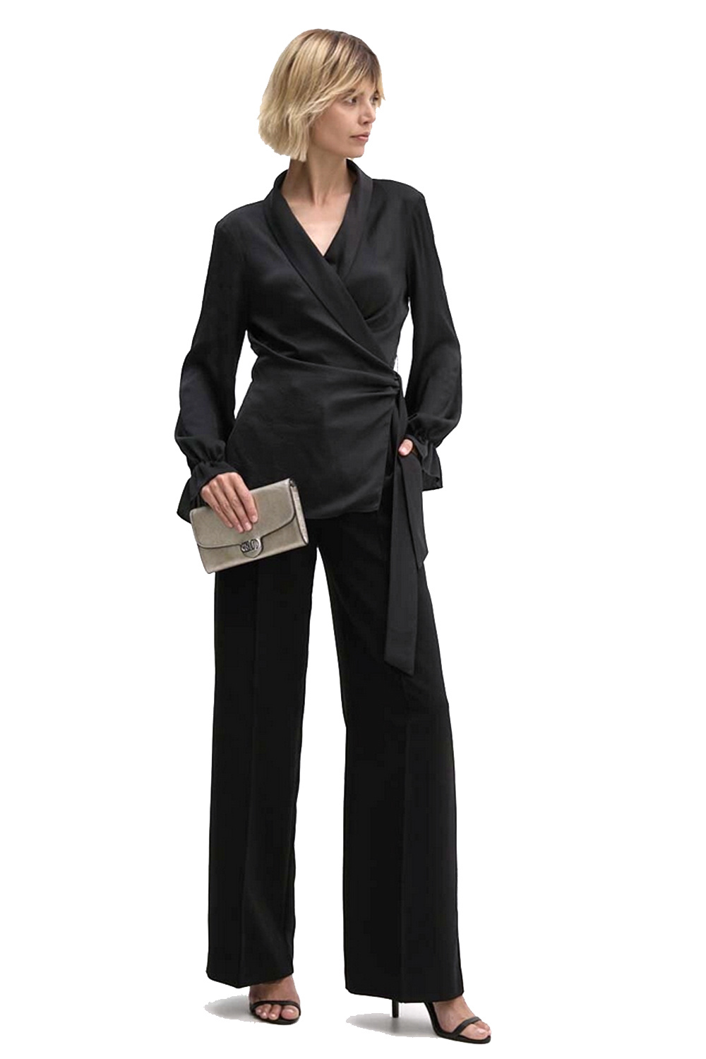 JOSEPH RIBKOFF Joseph Ribkoff  omslag blouse Zwart