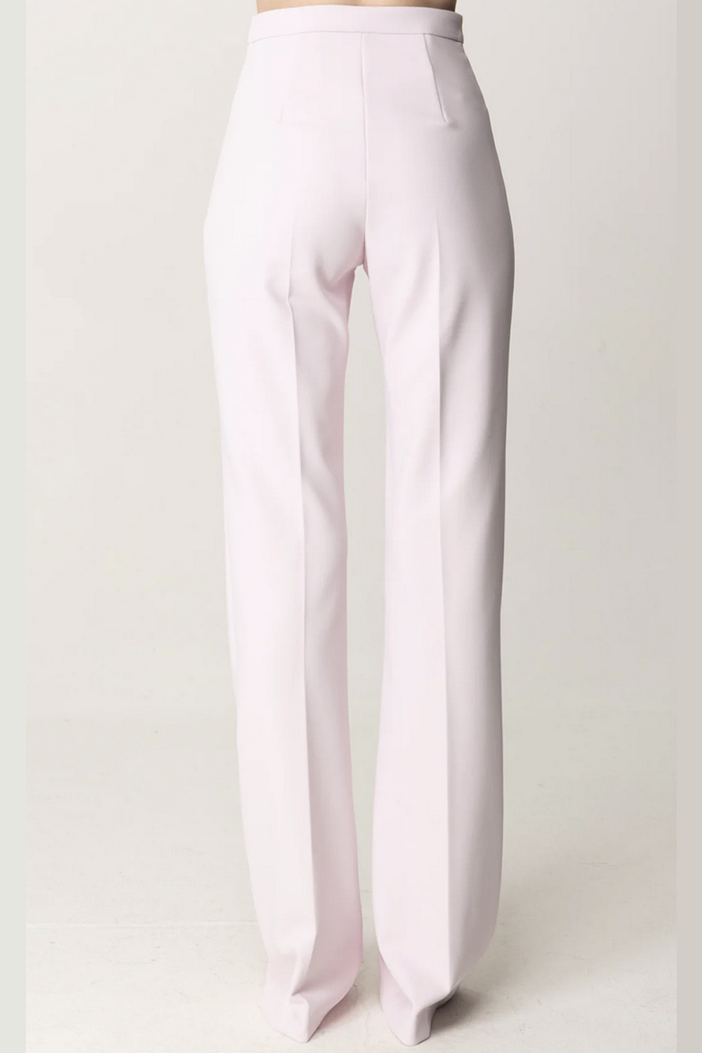 ELISABETTA FRANCHI Elisabetta Franchi flaired pants with clasps Burro / cream WHITE
