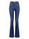 ELISABETTA FRANCHI Elisabetta Franchi flaired jeans with bows on pockets blue denim / BLUE