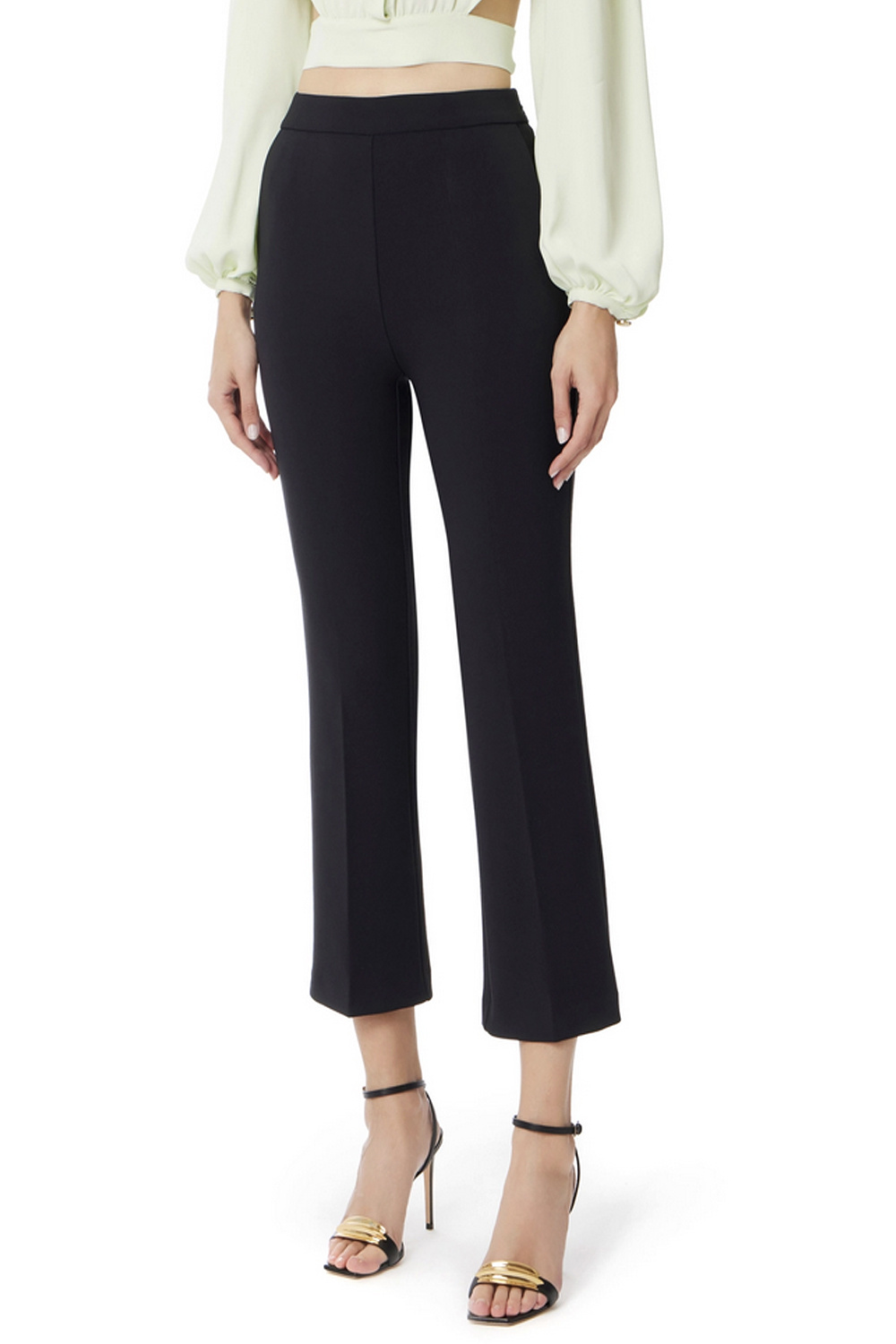 ELISABETTA FRANCHI Elisabetta Franchi pantalon met zakken op achterzijde ZWART