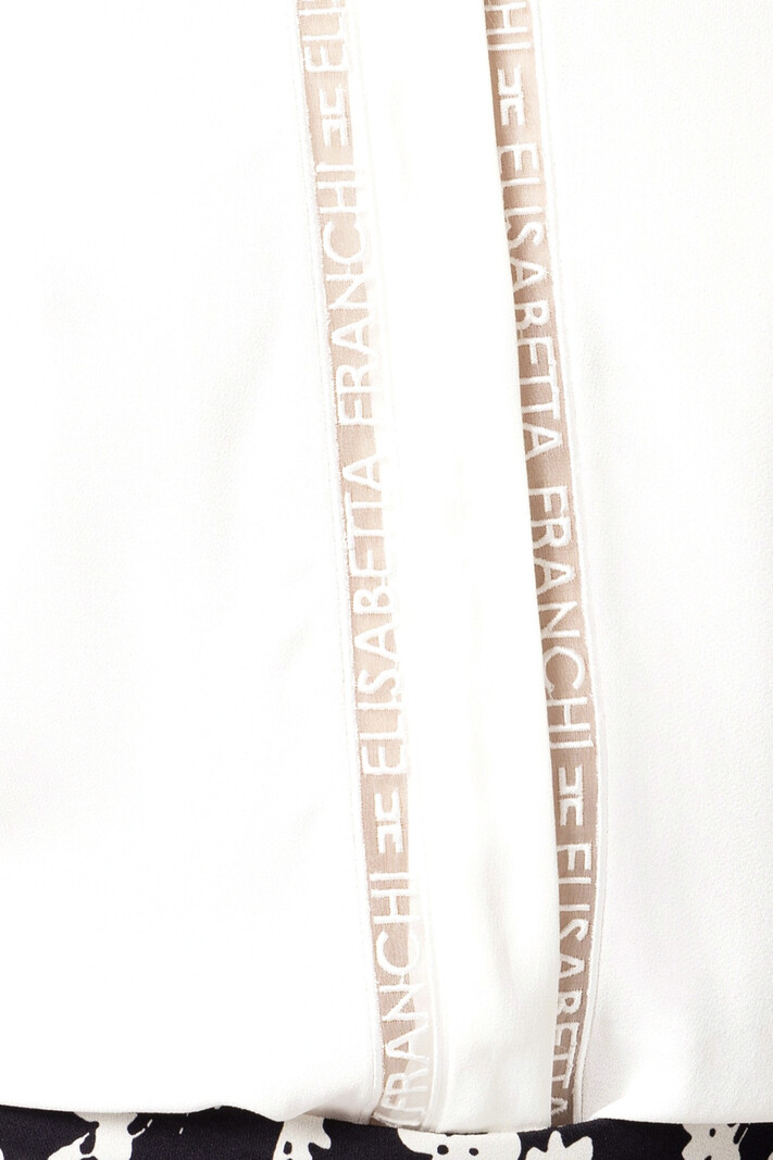 ELISABETTA FRANCHI Elisabetta Franchi blouse with subtle logo WHITE