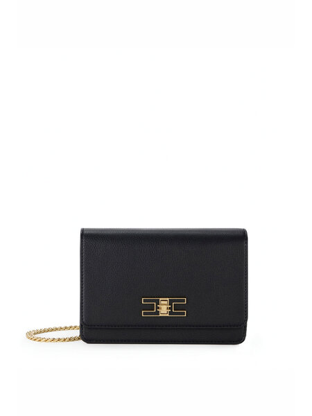 ELISABETTA FRANCHI Elisabetta Franchi tas met gouden ketting ZWART