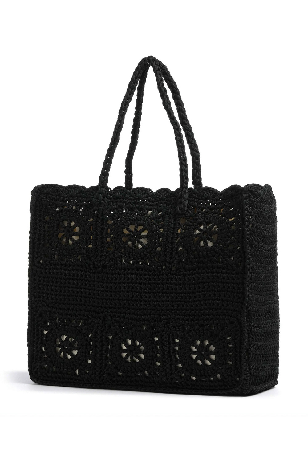 TWINSET Twinset gehaakte shopper ZWART