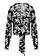 ELISABETTA FRANCHI Elisabetta Franchi blouse in flora print with scarf white with BLACK