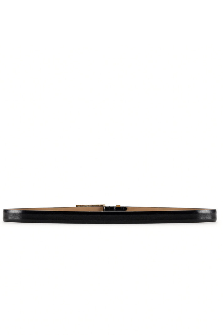 ELISABETTA FRANCHI Elisabetta Franchi belt with gold logo cream WHITE