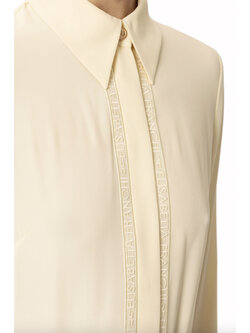 ELISABETTA FRANCHI Elisabetta Franchi blouse with subtle logo Lemonade YELLOW