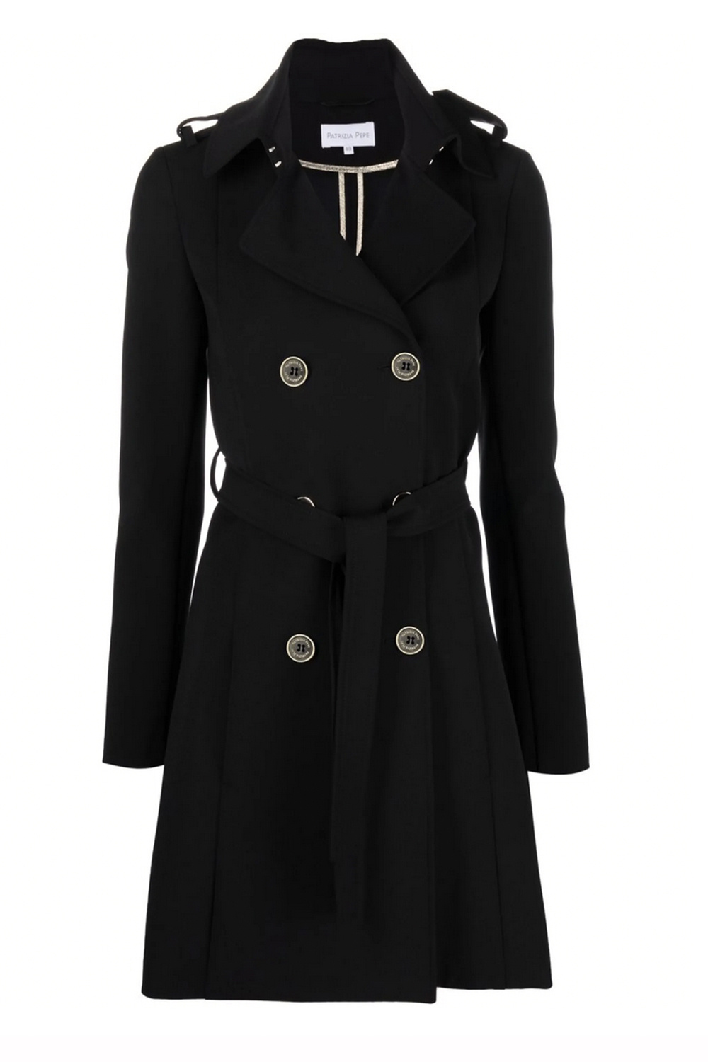 PATRIZIA PEPE Patrizia Pepe trenchcoat / zomerjas ZWART