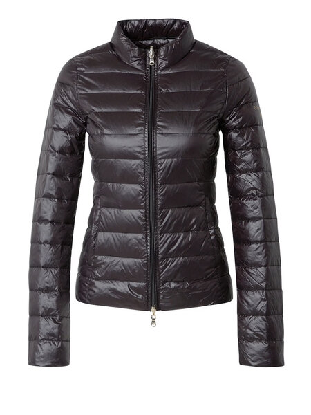 PATRIZIA PEPE Patrizia Pepe summer coat with logo patch on upper arm BLACK