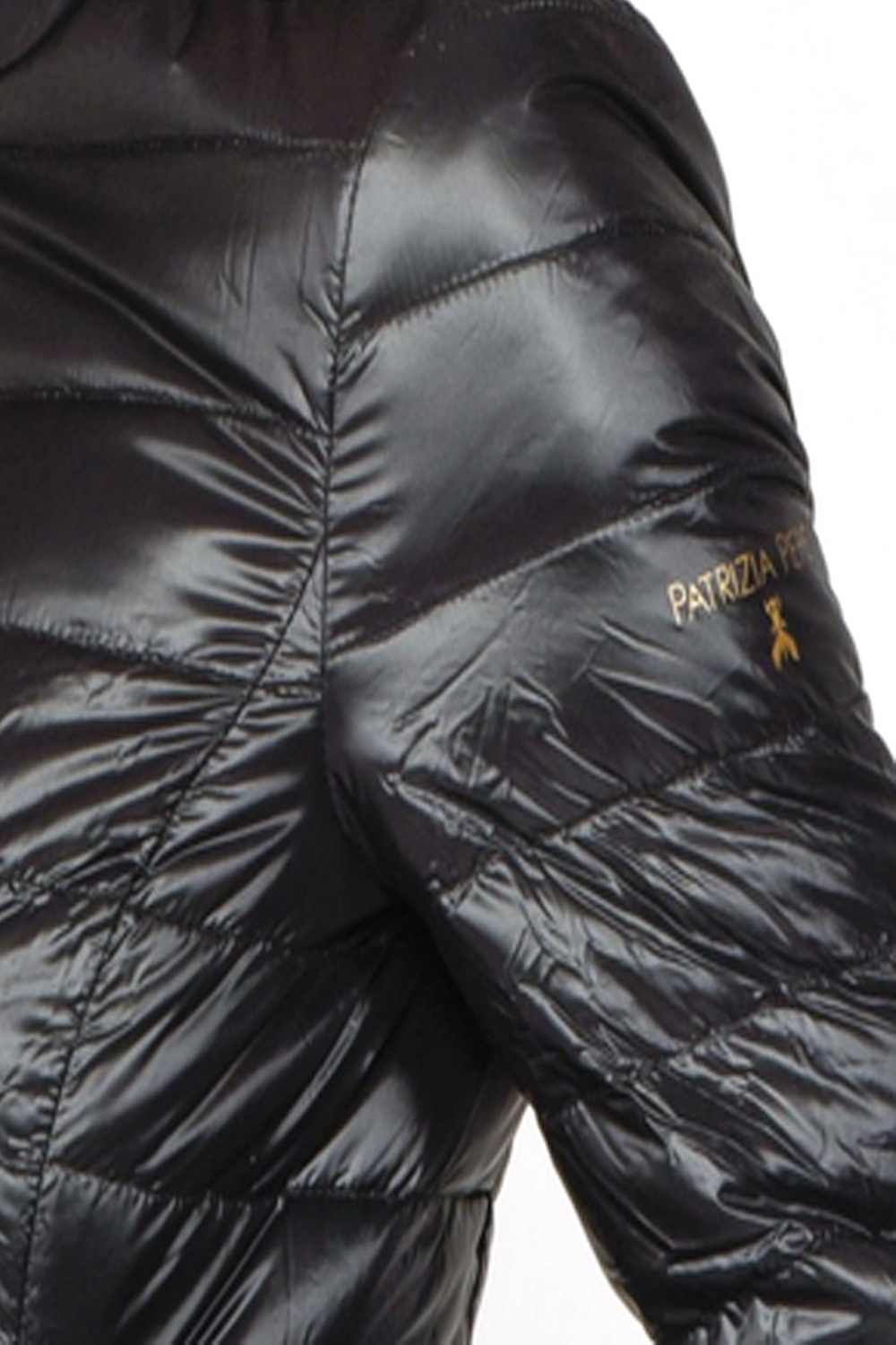 PATRIZIA PEPE Patrizia Pepe zomerjas met logo-tje op bovenarm ZWART