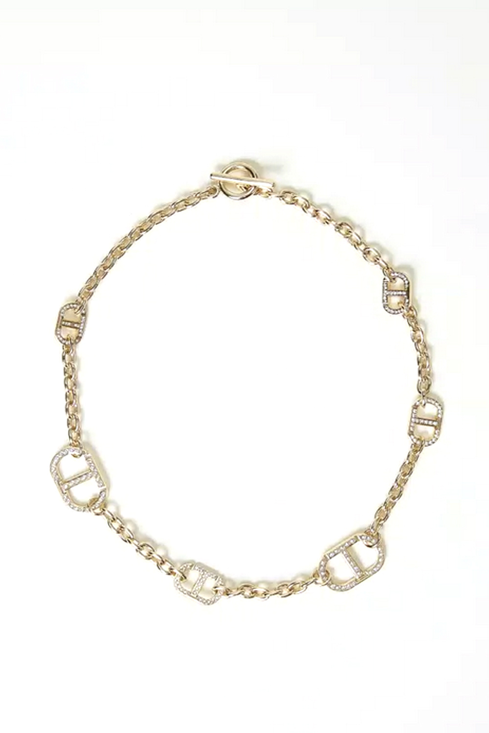 TWINSET Twinset necklace with logo and stones GOLD