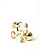 TWINSET Twinset ring met parels en ovale T GOUD