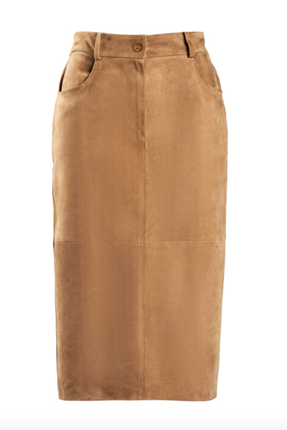 LUISA SPAGNOLI Luisa Spagnoli Talamone suede BEIGE skirt