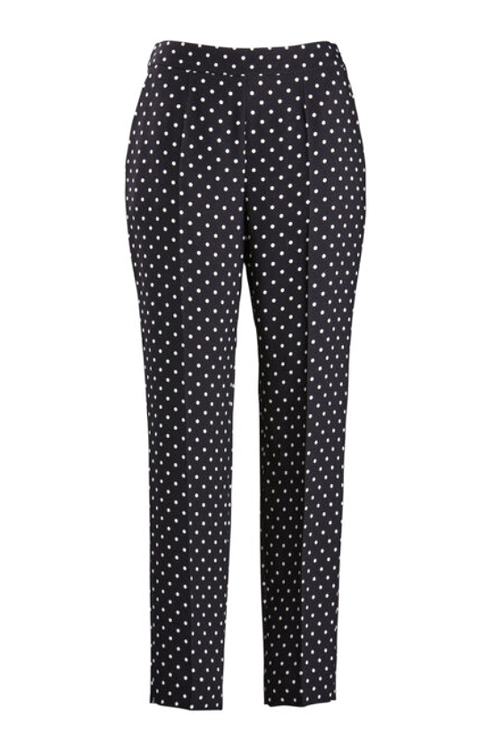 LUISA SPAGNOLI Luisa Spagnoli Ancia pantalon rechte pijp gestipt ZWART / WIT